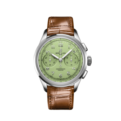 replica breitling Premier B09 Cronografo 40 Acciaio inossidabile Verde pistacchio AB0930D31L1P1