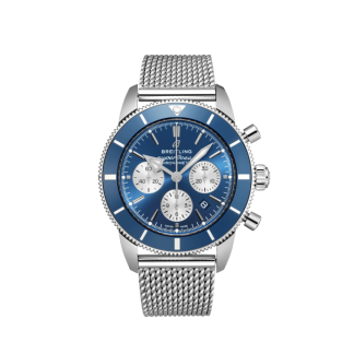 replica breitling Superocean Heritage B01 Cronografo 44 Acciaio inossidabile Blu AB0162161C1A1